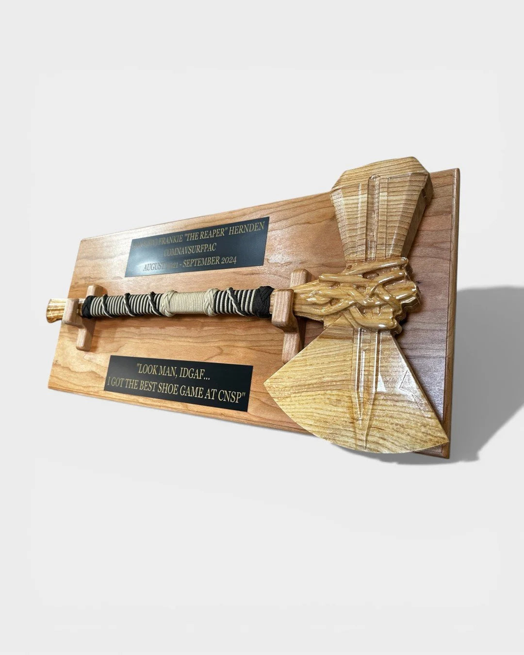 Stormbreaker Axe Award | Custom Engraved Wooden Axe Gift – Knot