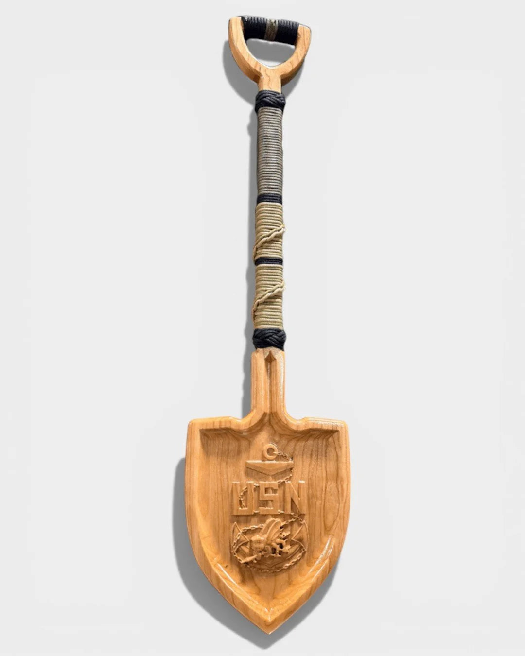 Sebee Icon US Navy SEABEE Shovel Paddle - Custom Hardwood Military Award Plaque ...