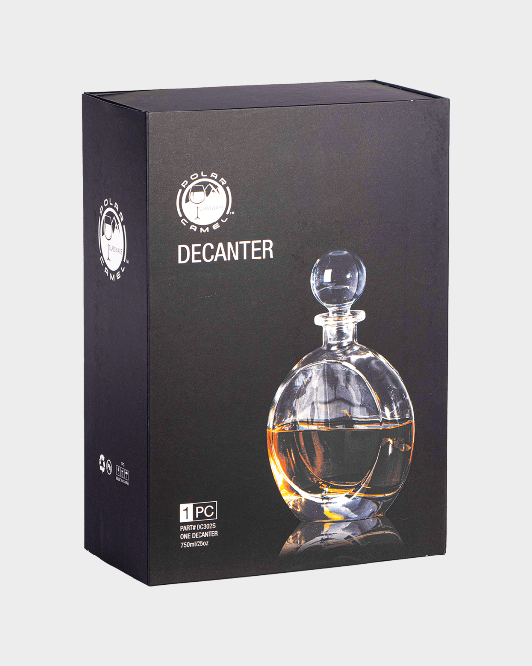 Round Glass Decanter - 750mL