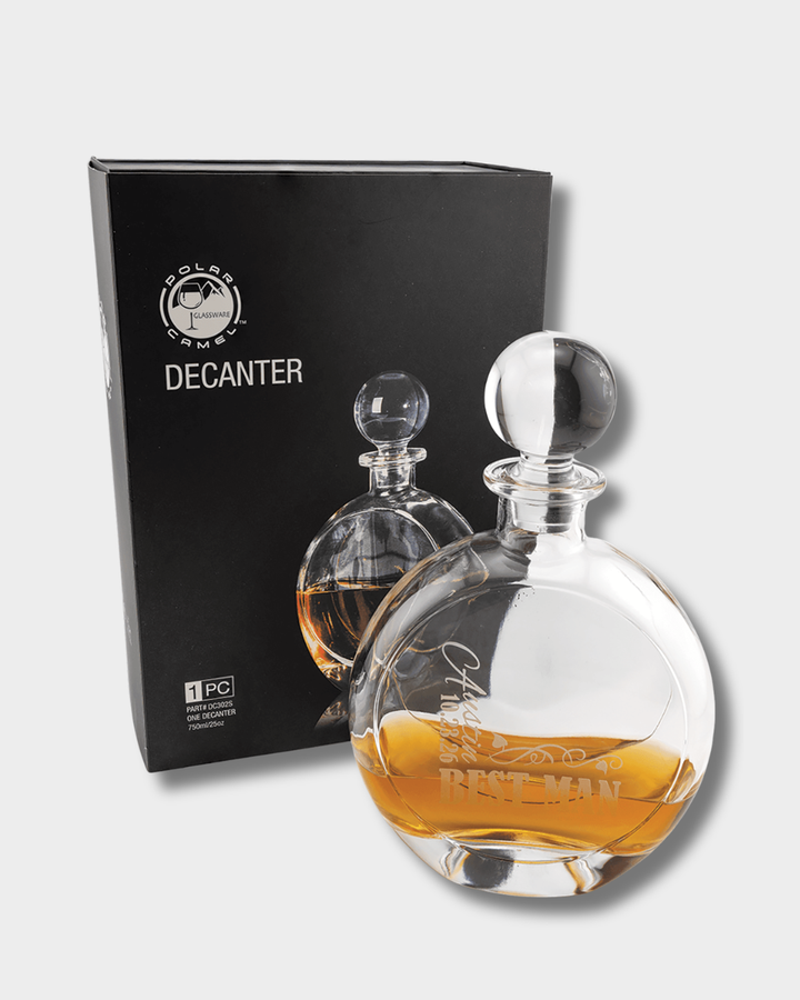 Round Glass Decanter - 750mL