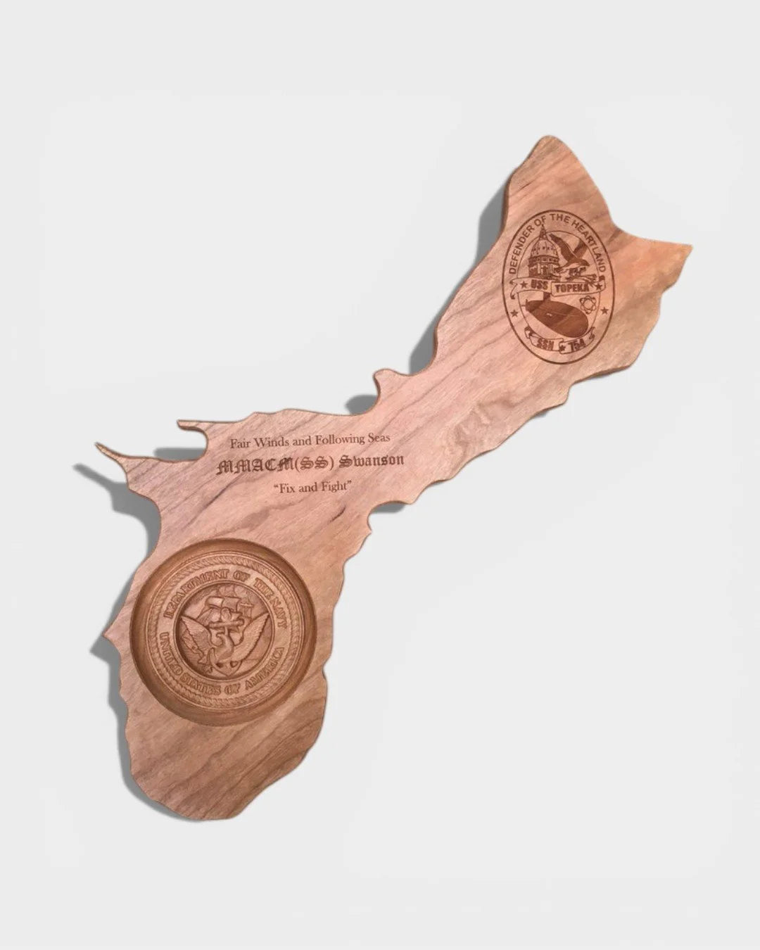 State Shaped Plaque