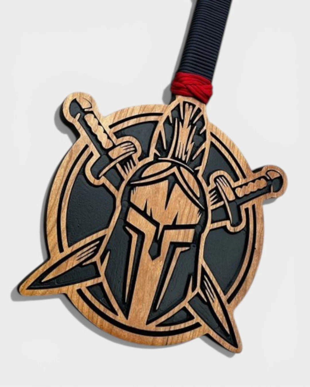 Spartan Helmet and Crossed Swords Paddle
