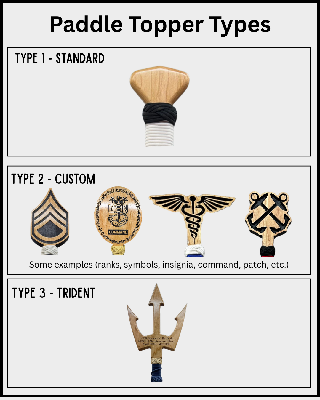 Navy and Coast Guard Officer Paddle