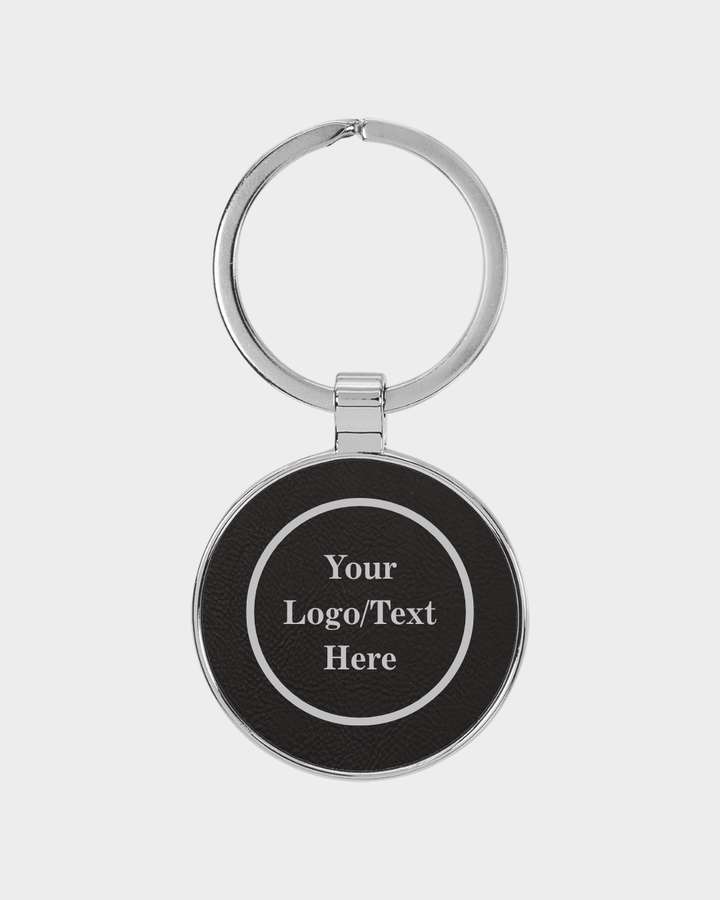 Key Chain - Metal &amp; Leatherette