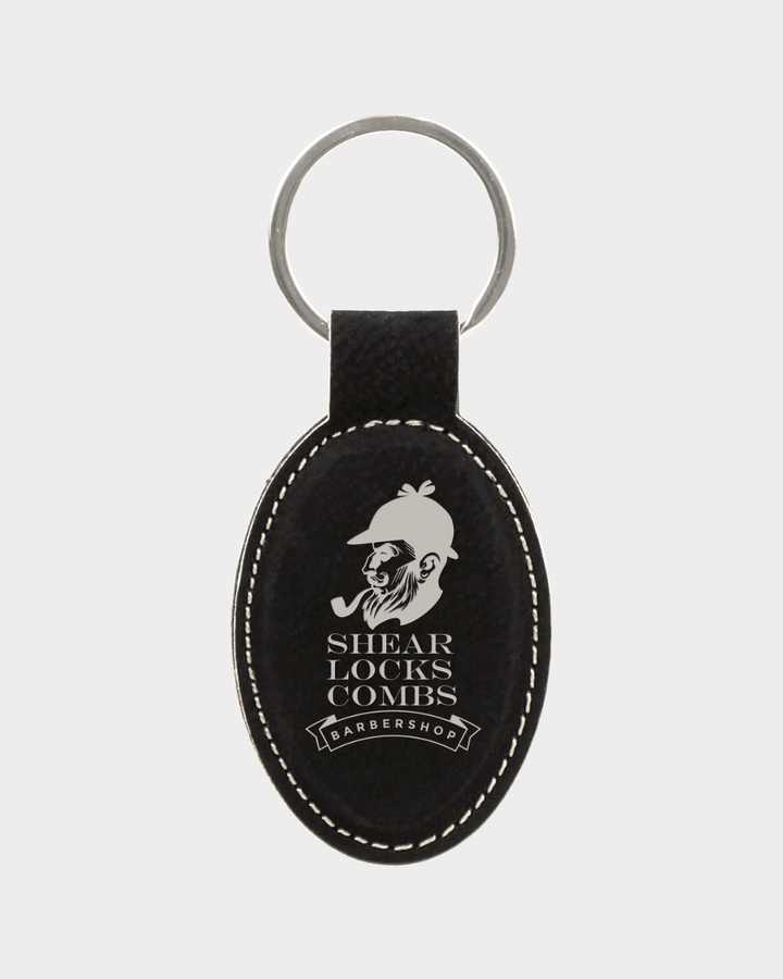 Key Chain - Oval Leatherette