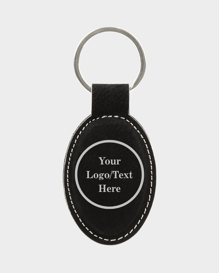 Key Chain - Oval Leatherette
