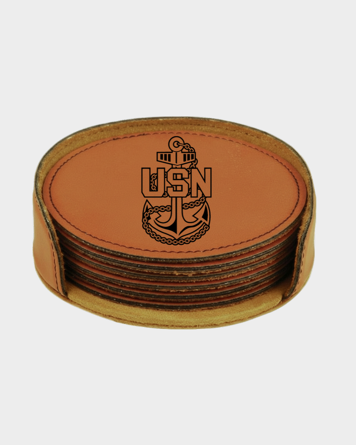 Leatherette Coasters (Set of 6)