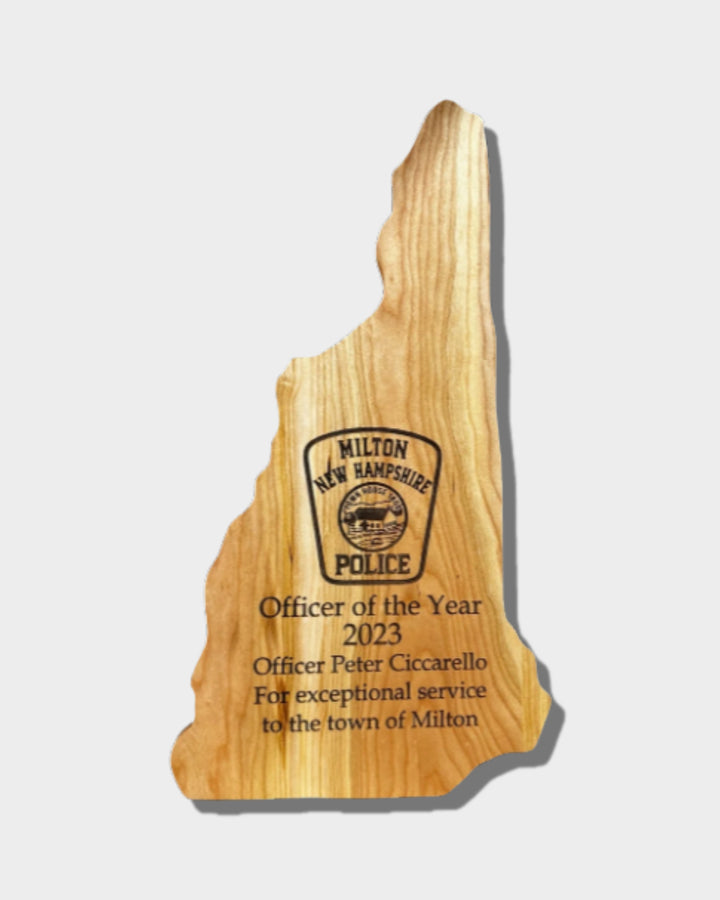 State Shaped Plaque