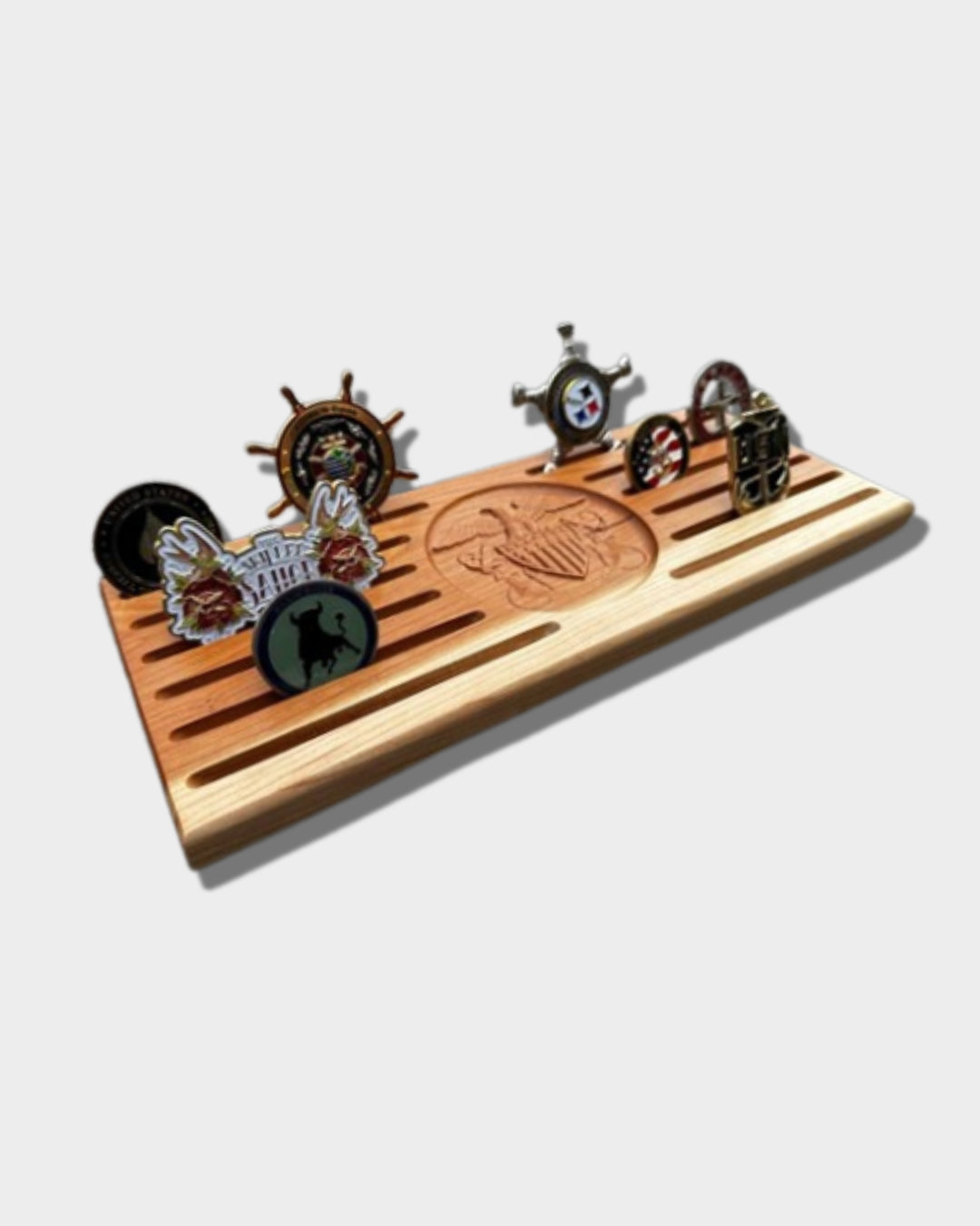 Customized Coin Rack Custom Coin Rack (20–30 Coins) | Personalized Challenge Coin Display ...