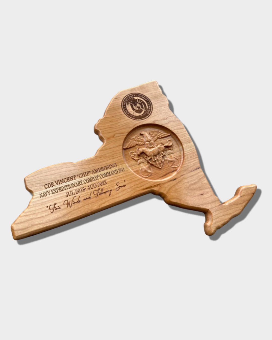 State Shaped Plaque